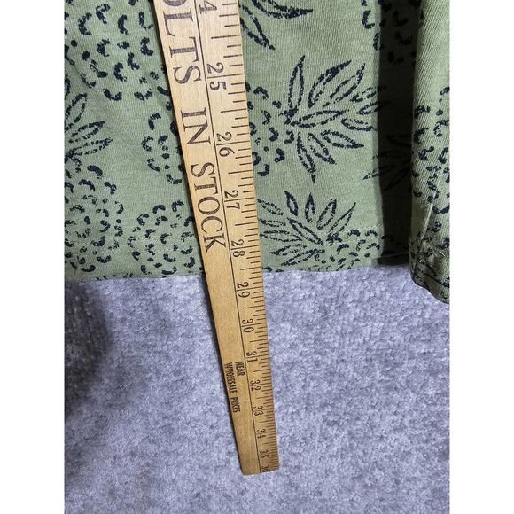 Pd & c Short Sleeve Pineapple Print‎ Pullover Henley Shirt Mens Size Large Green - Picture 8 of 8